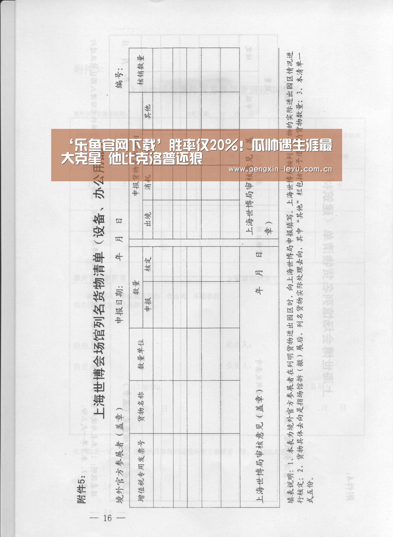 ‘乐鱼官网下载’胜率仅20%！瓜帅遇生涯最大克星 他比克洛普还狠